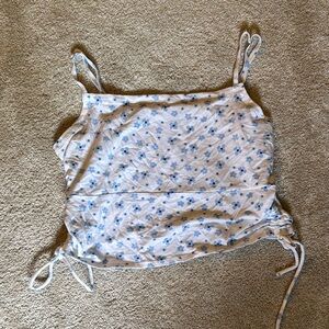 Hollister Blue Floral Tank Top